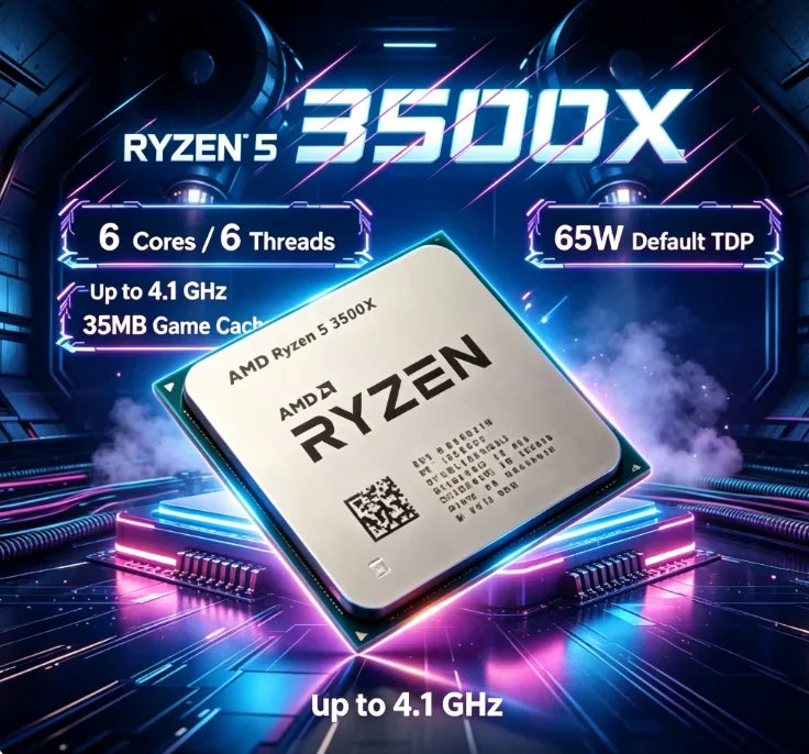 processeur-amd-r5-3500x-e-sports-a-haute-frequence-6-cœurs-6-threads-41-ghz-boost-32-mo-de-cache-prise-en-charge-am4-ssd-pcie-40-haute-vitesse