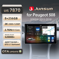 Junsun X7 MAX 13.1“ 2K AI Voice Wireless CarPlay Android Auto Car Radio For Peugeot 508 508SW 2011 - 2018 Multimedia autoradio