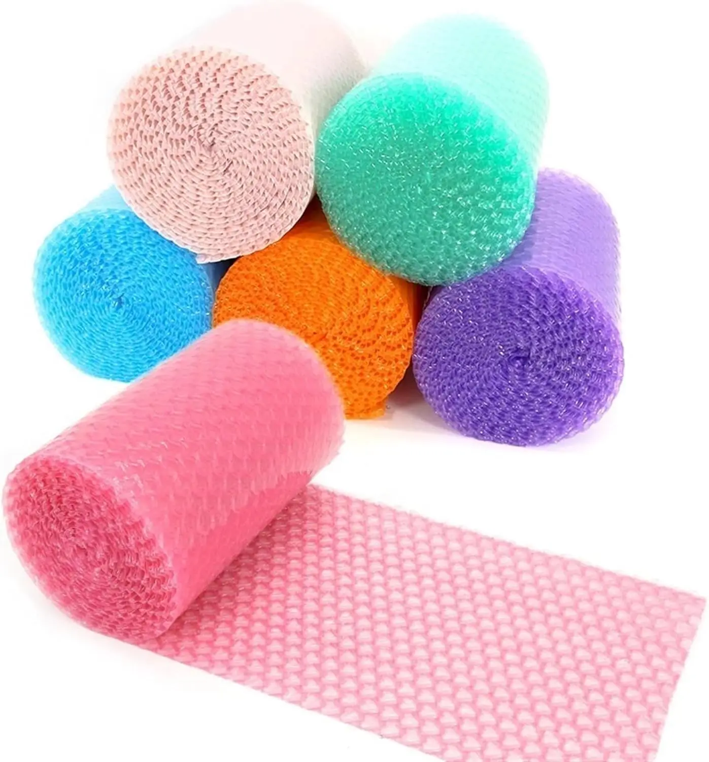 Seven Color Styles of Heart-shaped Bubble Wrap , Each 30cm Wide 5M /10M Lengths, Perfect for Making A DIY Tutu Skirt for A Party