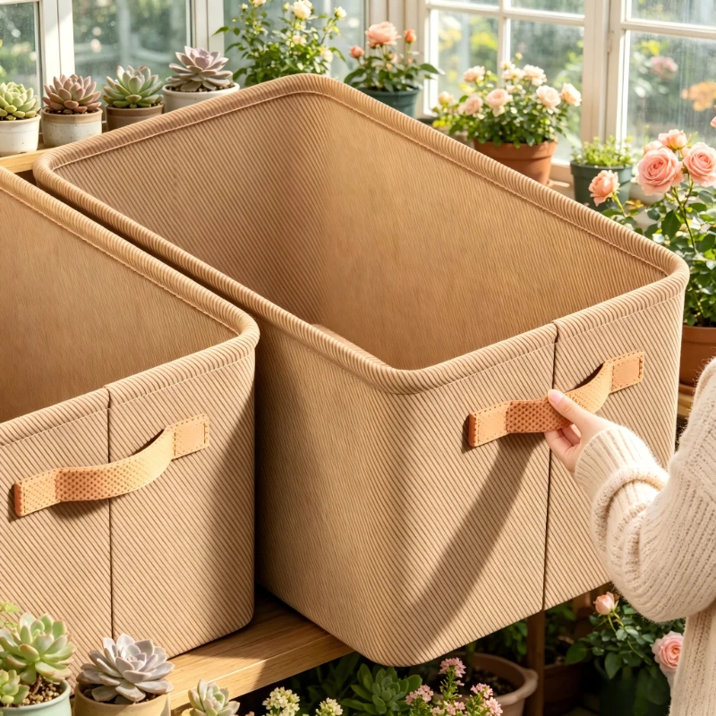 10Pcs Thick Clothes Storage Organizer, Khaki & Gray, Large Wardrobe Bag for Pants Sweaters, Practical Household Gift for Mom