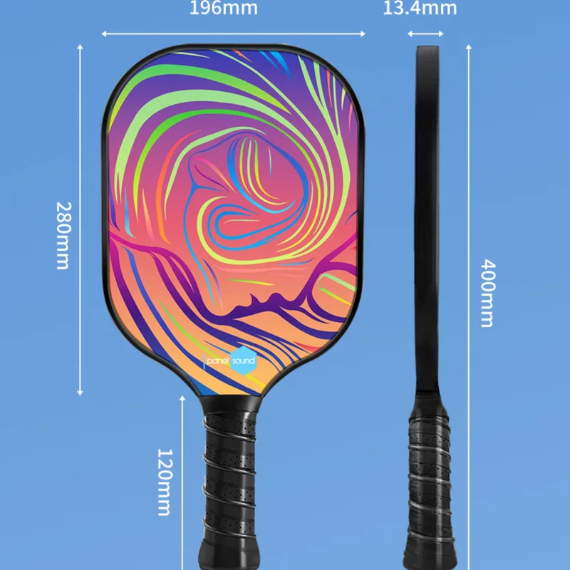 Single Racket Pickleball Padel Glass Fiber Pp+honeycombcompetition Training Racket Professional New Eras Friendship Overgrip