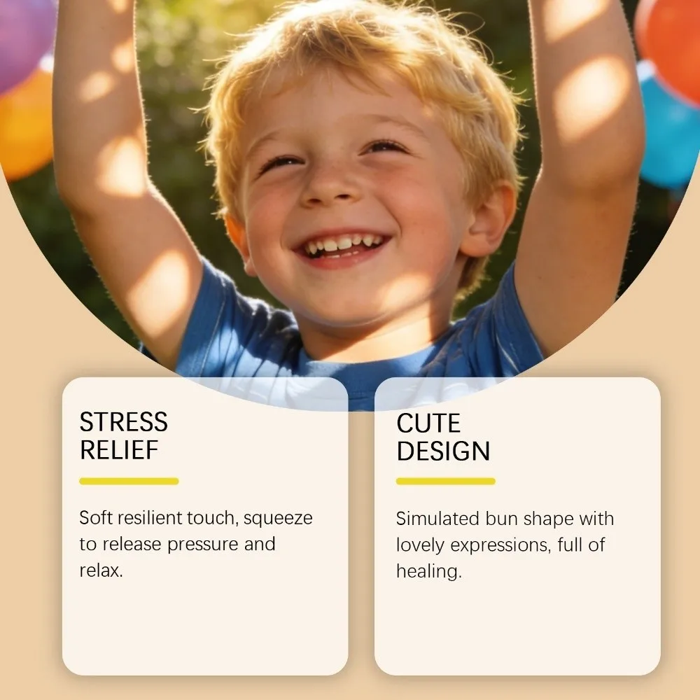 

Мягкая игрушка-антистресс «Булочка с начинкой» с эффектом медленного восстановления формы, с пароваркой, для снятия стресса