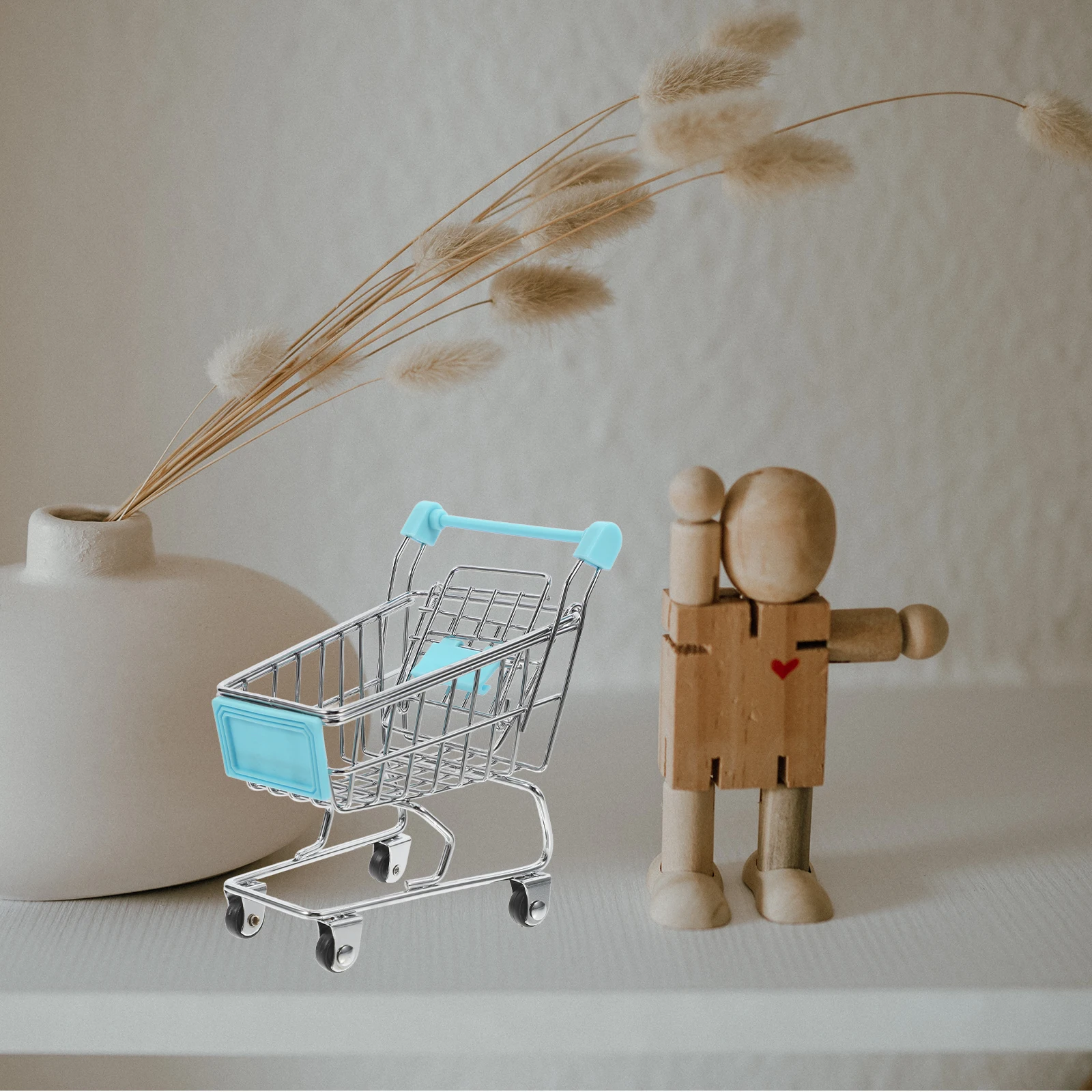 

Imitated Shopping Cart Toy Metal Shopping Cart Toy Metal Shopping House Decor Little Shopping Cart Miniature Shopping Cart