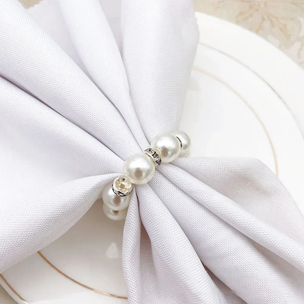 12PCS Napkin Rings Exquisite Decoration Napkin Holder Napkin Buckle For Hotel Parties Wedding Feast Dining Table