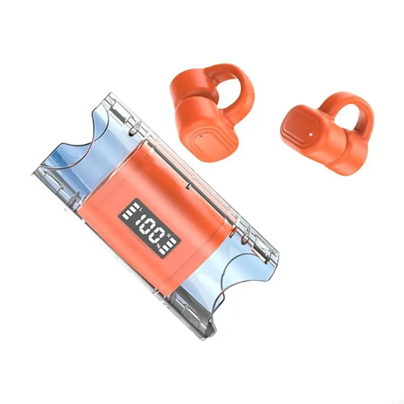 270b Bluetooth-Compatible 5.3 Headphone Olahraga Dengan Kasing Pengisian LED Headphone Display Digital Earbud Earbud Bass Deep