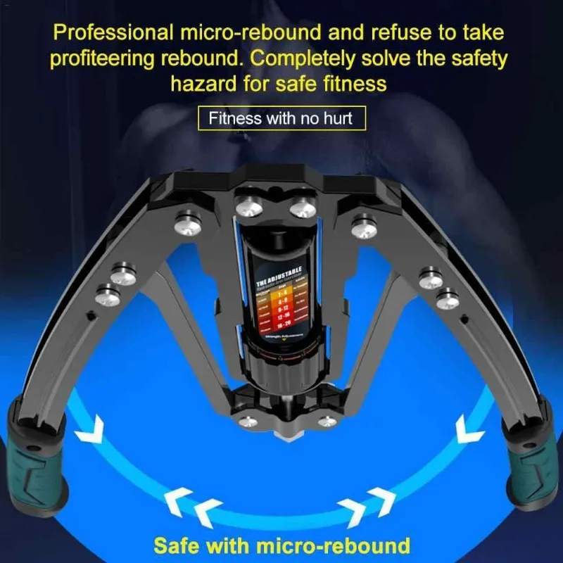 Arm Exerciser - Adjustable 22-440lbs Hydraulic Power, Home Chest Expander