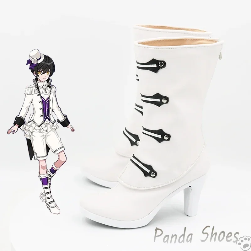 Promise of Wizard Snow Cosplay Shoes Anime Game Cos Long Boots Comic Snow Cosplay Costume Prop Shoes for Con Halloween Party