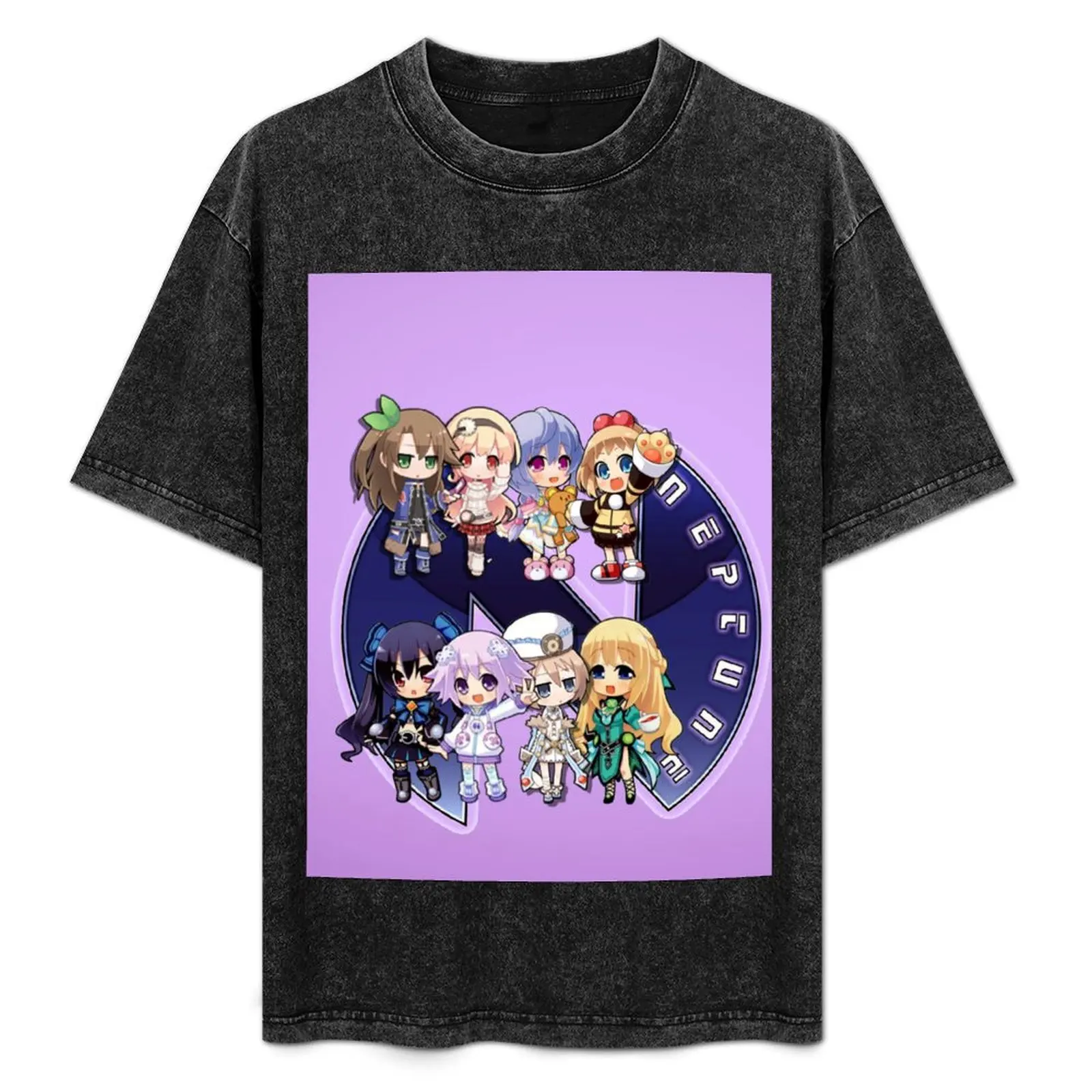 

Hyperdimension Neptunia Chibi Characters T-Shirt Soft Anti-Shrink Cotton Tee