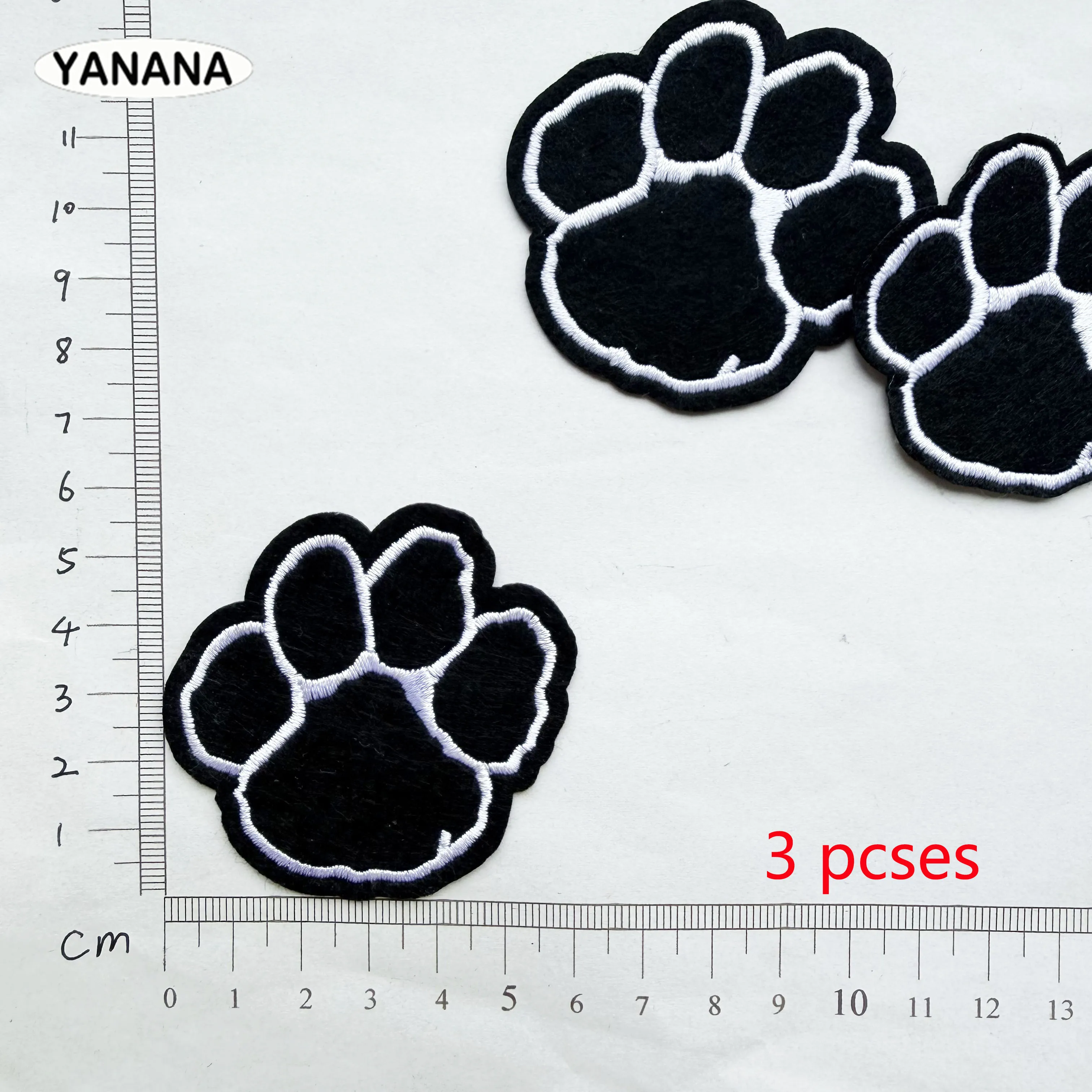 1-10 Stück schwarze Pfoten-Auf – Embroidery On Black Shirt Bewertung und Preis
