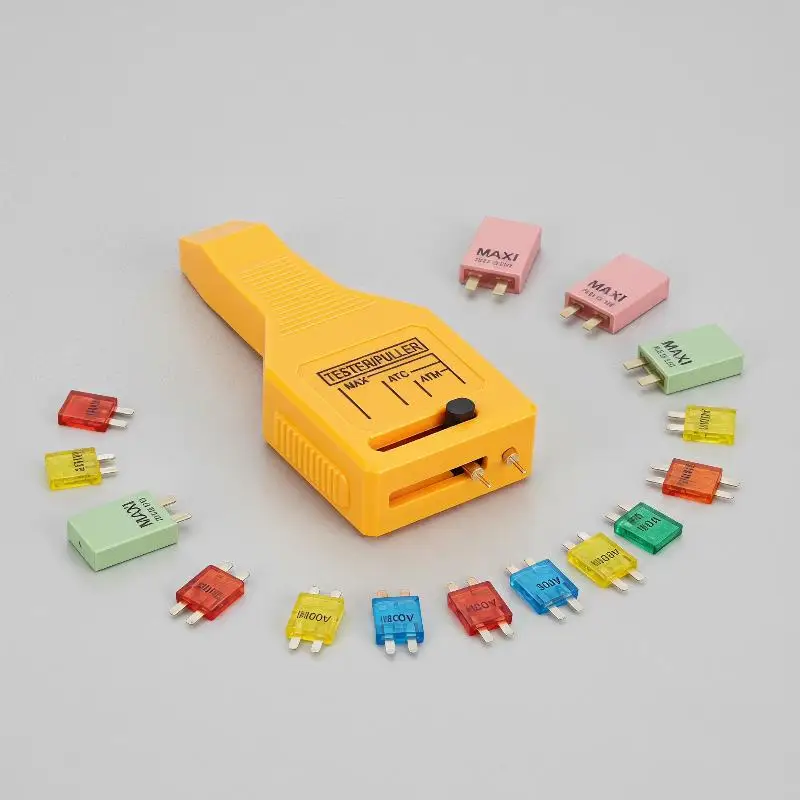 24V DC Car Fuse Tester 1Pcs with Clear LED Indicator Non Slip Grip Portable Device for Vehicle Fault Repair