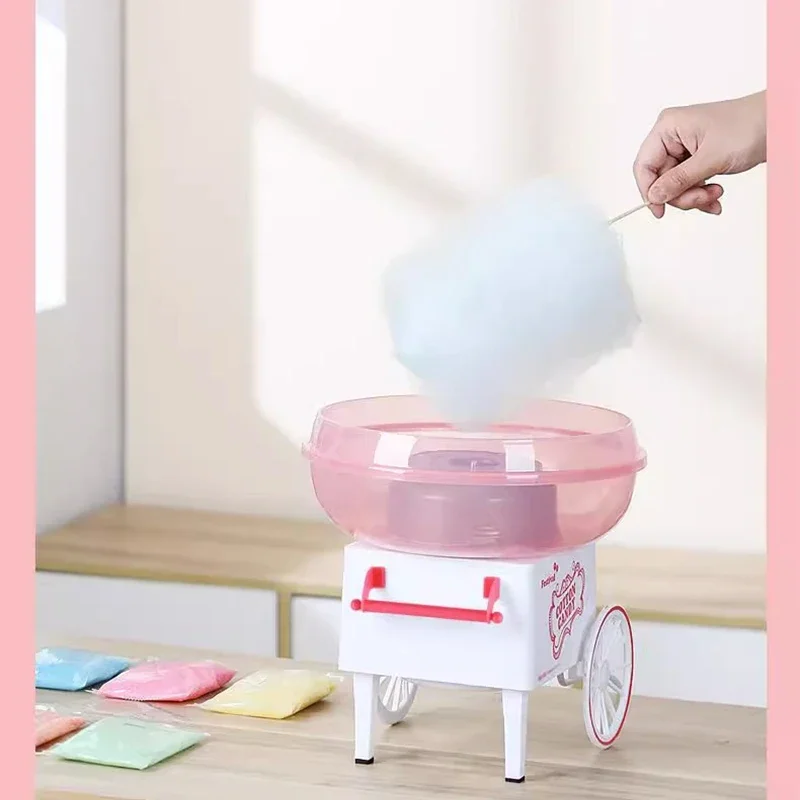 어린이 가정용 소형 마시멜로 기계, 완전 자동 마시멜로 만드는 기계, 수제 미니 멋진 컬러 설탕