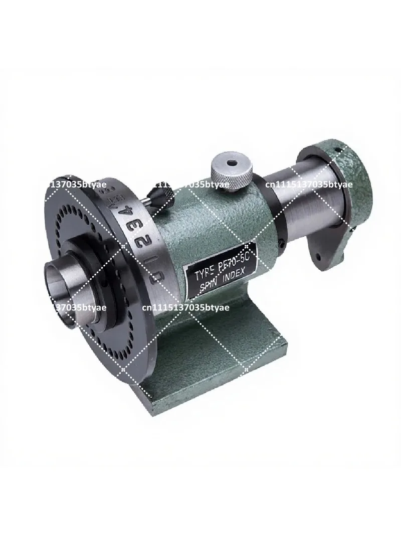 PF70-5C Simple Indexing Head for Milling Drilling Grinding Machine, Quick Equalizing, Compatible with Chuck and Tip