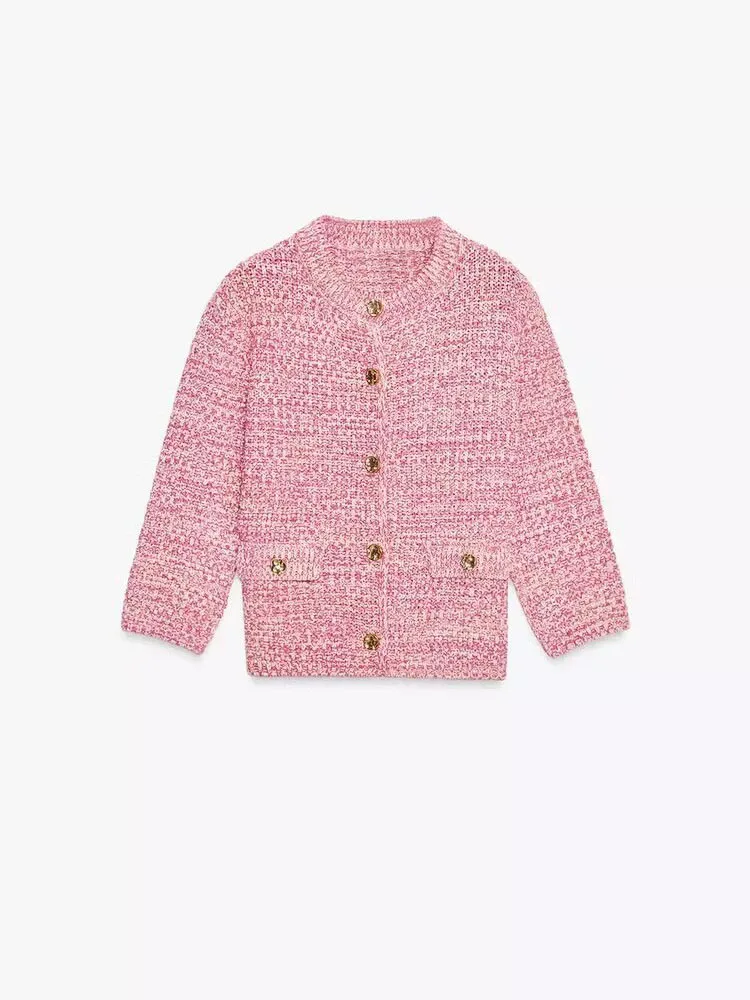 

Faionable Knitted Long Sve Outerwear Women's Slim Fit Single Button Versatile New Arrival Autumn Season European Sle C...