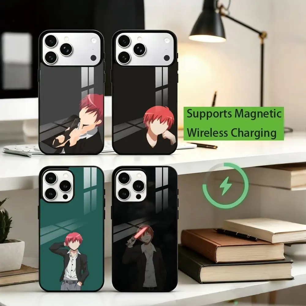 

Anime Assassination Classroom KA Phone Case For iPhone17,16,15,14,13,12,11 Plus,Pro Allows magnetic wireless charging