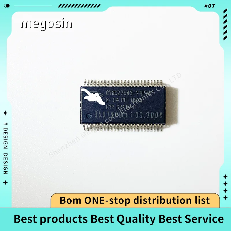 1pcs/lot CY8C27643-24PVXI CY8C27643-24 CY8C27643 SSOP-48 8-bit microcontroller chip