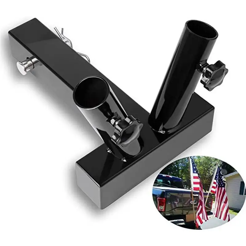 Flag Pole For Outside House Outdoor Adjustable Flag Holder Drilling-Free Flag Mount For Celebrations Rust-Proof Flag Holder For