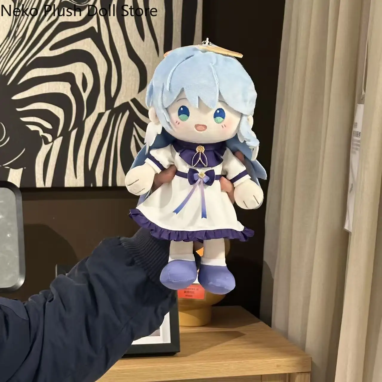 Honkai: Star Rail Robin Domingo Anime Boneca de Pelúcia Corpo Vestir Roupas Plushies Brinquedos de Pelúcia Figuras Mascote Presente de Estudante 27cm