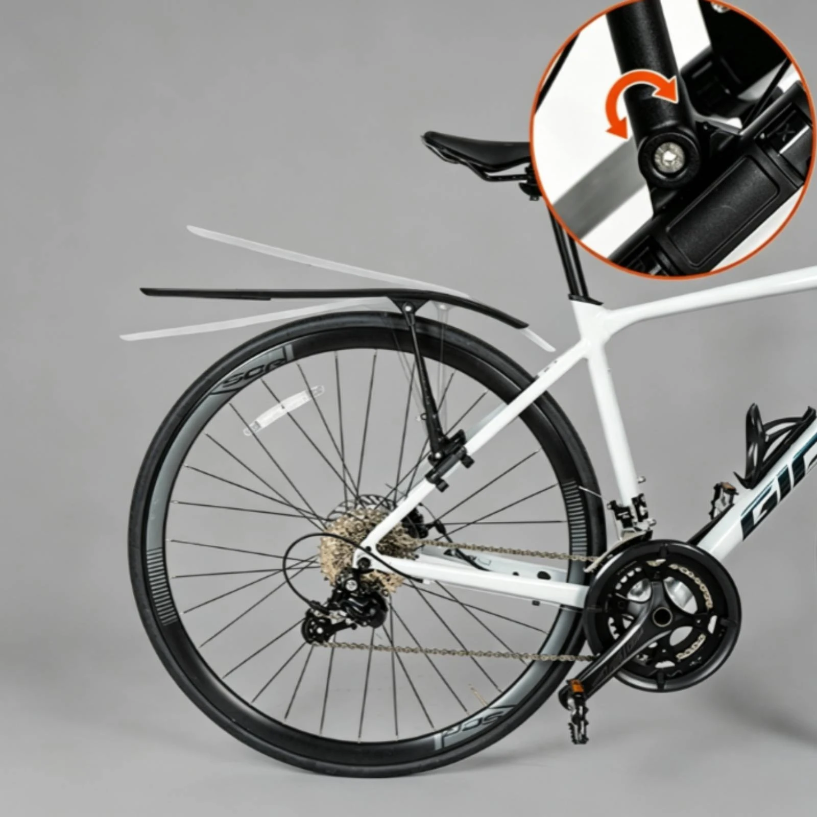 Road Bike Mudguard Streamlined Black Cycle Mudguard Cycling Accessory Mud Splash Protection