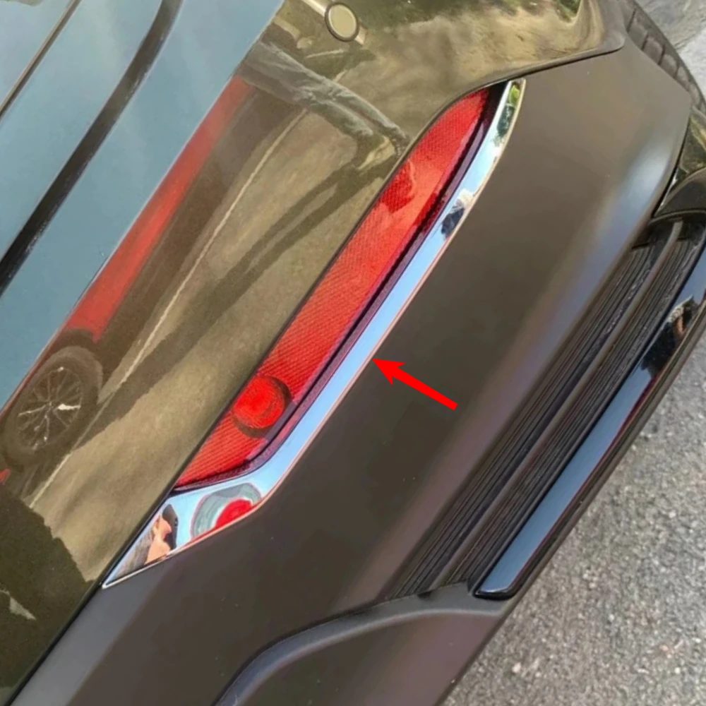 

Rear Fog Light Lamp Cover Trim For Lexus NX 250 350 350H 450H 2021-2025 Chrome Car Foglight Eyebrow Strip Accessories