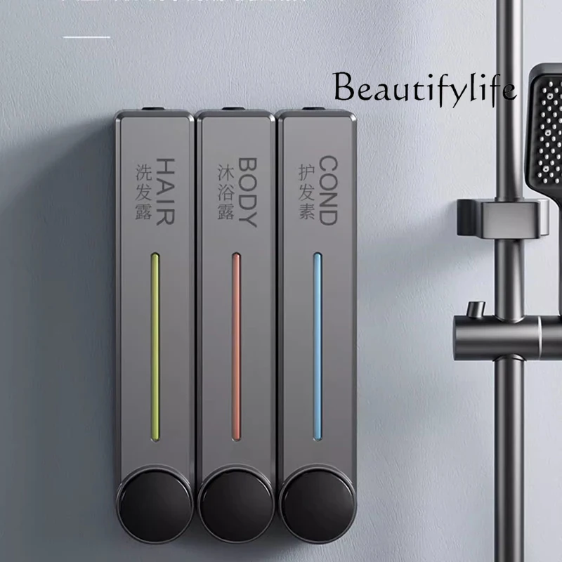 موزعات الصابون السائل شامبو الفندق دش الشمال الطبيعي الأسود السائل موزعات الصابون الفاخرة الذكية كيت Banheiro تركيبات المنزل