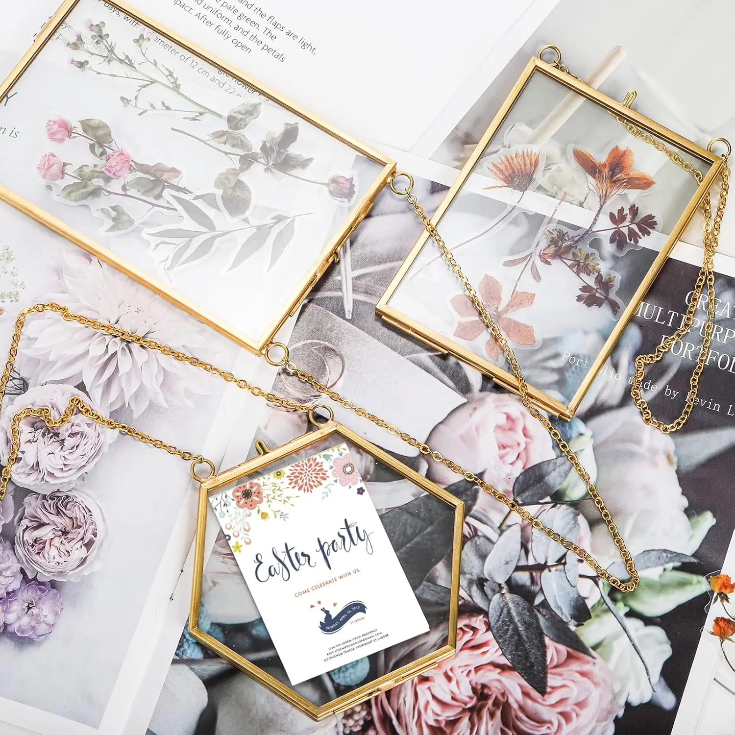 Double Glass Handmade Pressed Flower Frame