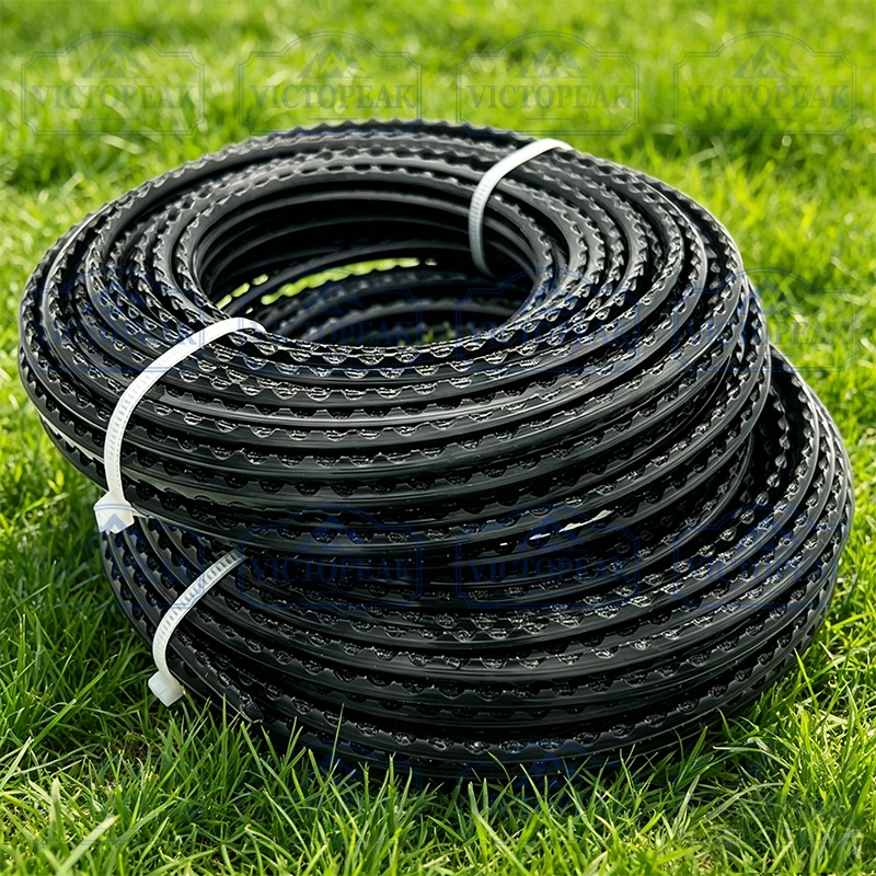 Jagged 3.0mm 15m Trimmer Line for Brush Cutter Weed Eater Garden Power Tool Accessories High Strength Grass Black Cutting Cord