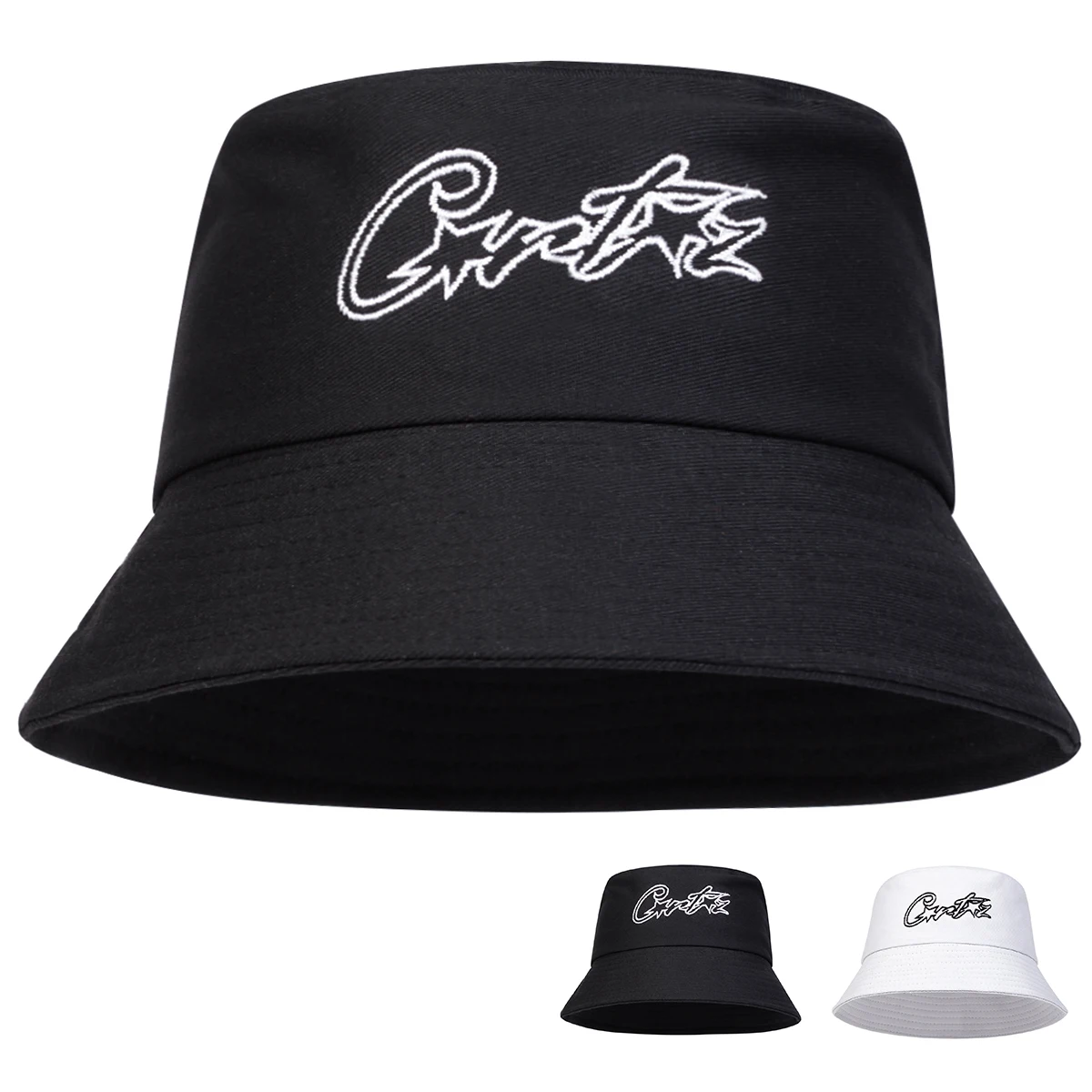 

Unisex GNTZ Pentagram Embroidery Panama Bucket Hat Fisherman Hat Outdoor Travel Hat Sunscreen Hats for Men Women Bucket Hats