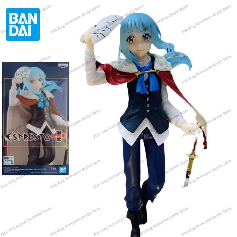 Bandai Original Anime Figure ESPRESTO Rimuru Tempest Dress Cape Action Figure Toys for Kids Gift Collectible Model Ornaments