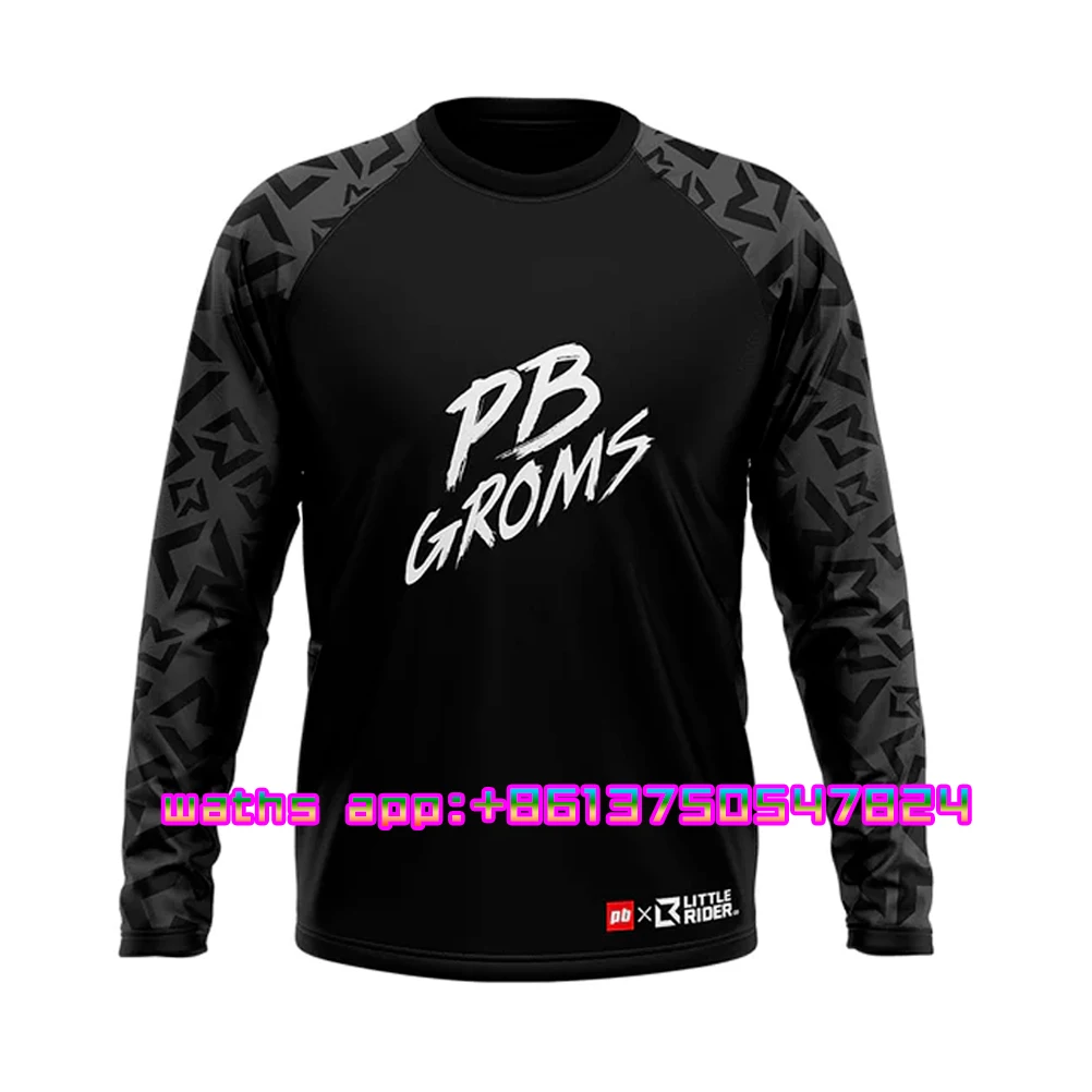 PINKBIKE Motocross Bmx Racing Jersey  Downhill Mountain Bike Jerseys Long sleeve Cycling Clothing Mtb Tops