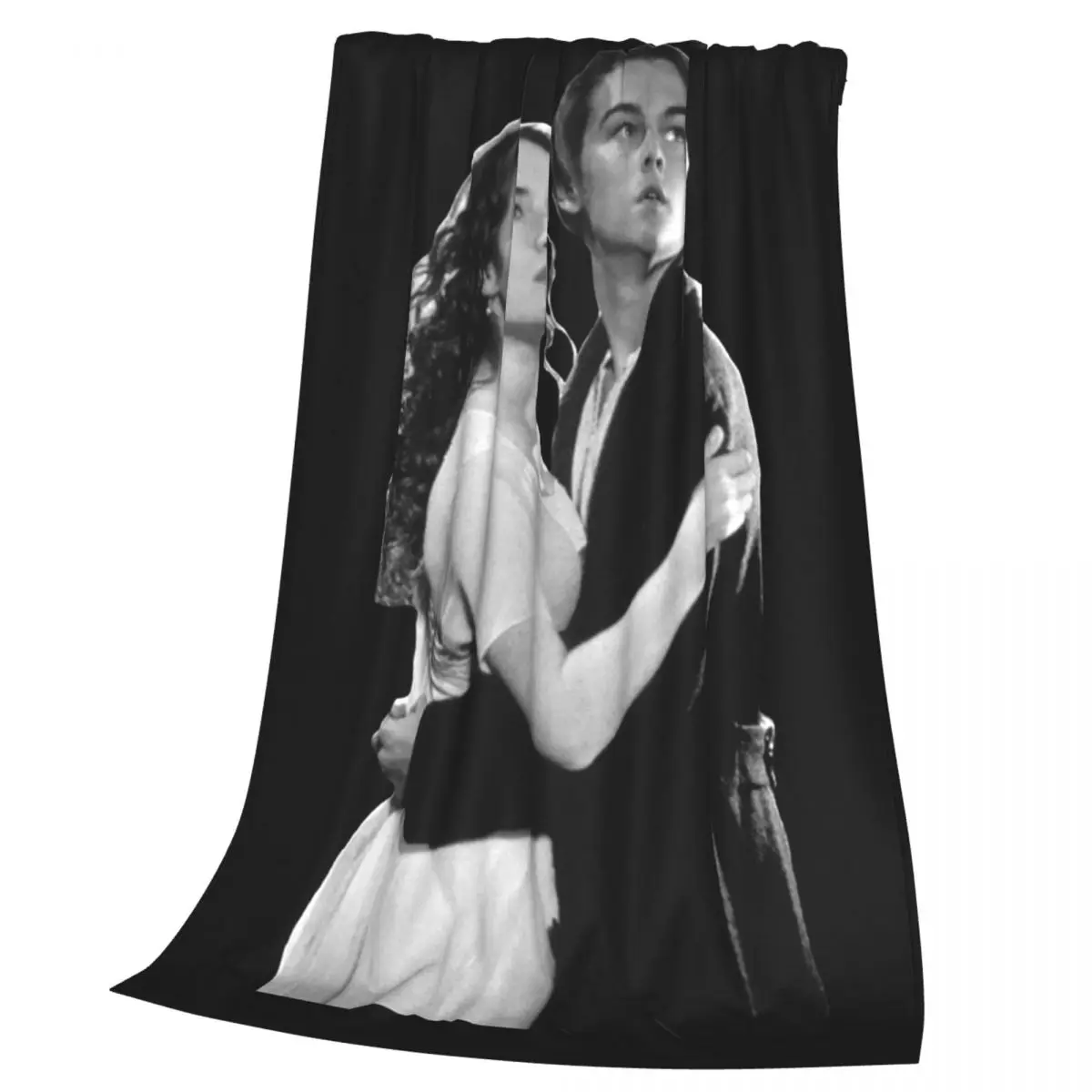 Titanic Movie Jack And Rose Design Blankets Soft Warm Flannel Throw Blanket Bedspread for Living room Picnic Travel Home Couch