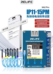 RELIFE-XA2 Pro Battery Efficiency Life Pop-up Tester, suporta a função de todos os modelos, iPhone 11-15 Series