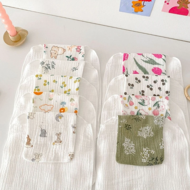 Serviette en coton à 4 couches, absorbant sueur, lingettes humides, produit pour bébé