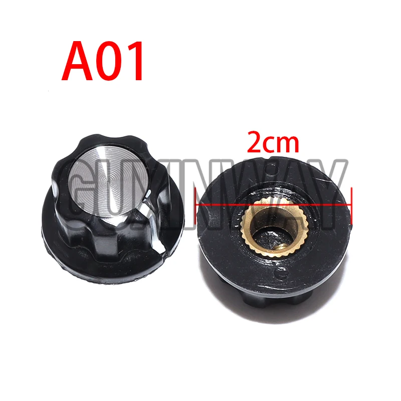 2PCS MF-A01 MF-A02 MF-A03 MF-A04 MF-A05 Potentiometer Knob WH118/WX050 Rotary Switch Electronic 6mm
