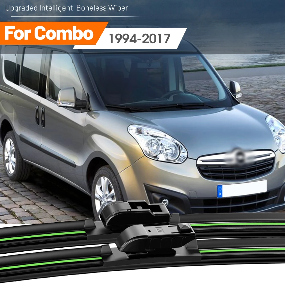 

2x For Opel Combo B C D 1994-2017 Front Windshield Wiper Blades 1998 2004 2006 2007 2015 2019 2021 Windscreen Window Accessories