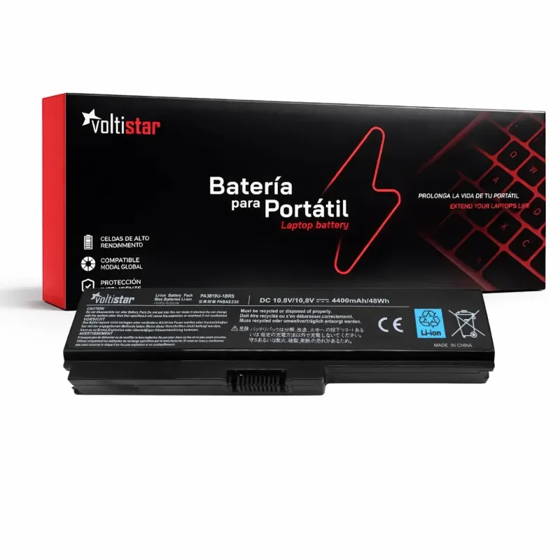 BATERÍA PARA PORTÁTIL TOSHIBA SATELLITE L700 L730 L740 L700D L735-10R L750 L745D PA3817U-1BRS