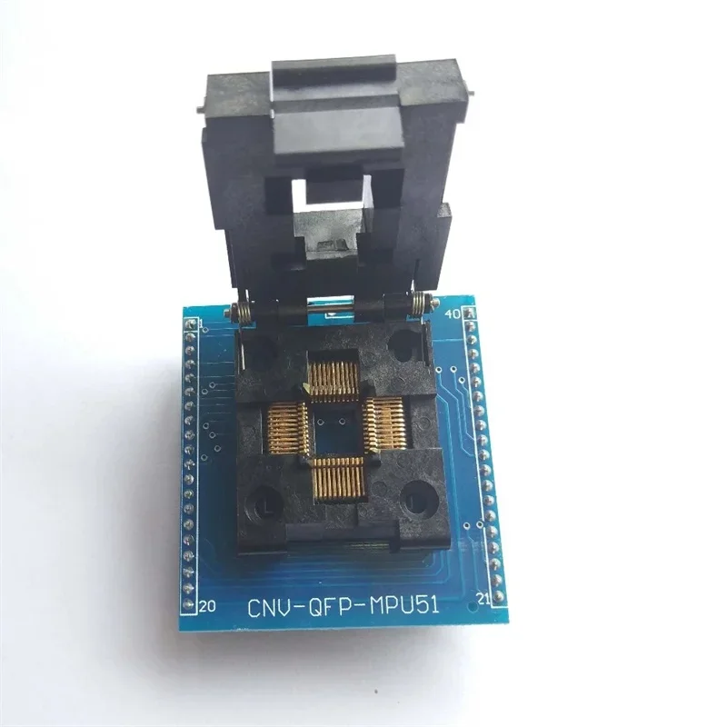 Conversion Test Seat for Single Chip Burning, LQFP TQFP44 to DIP40 CNV-QFP-MUP51, 51