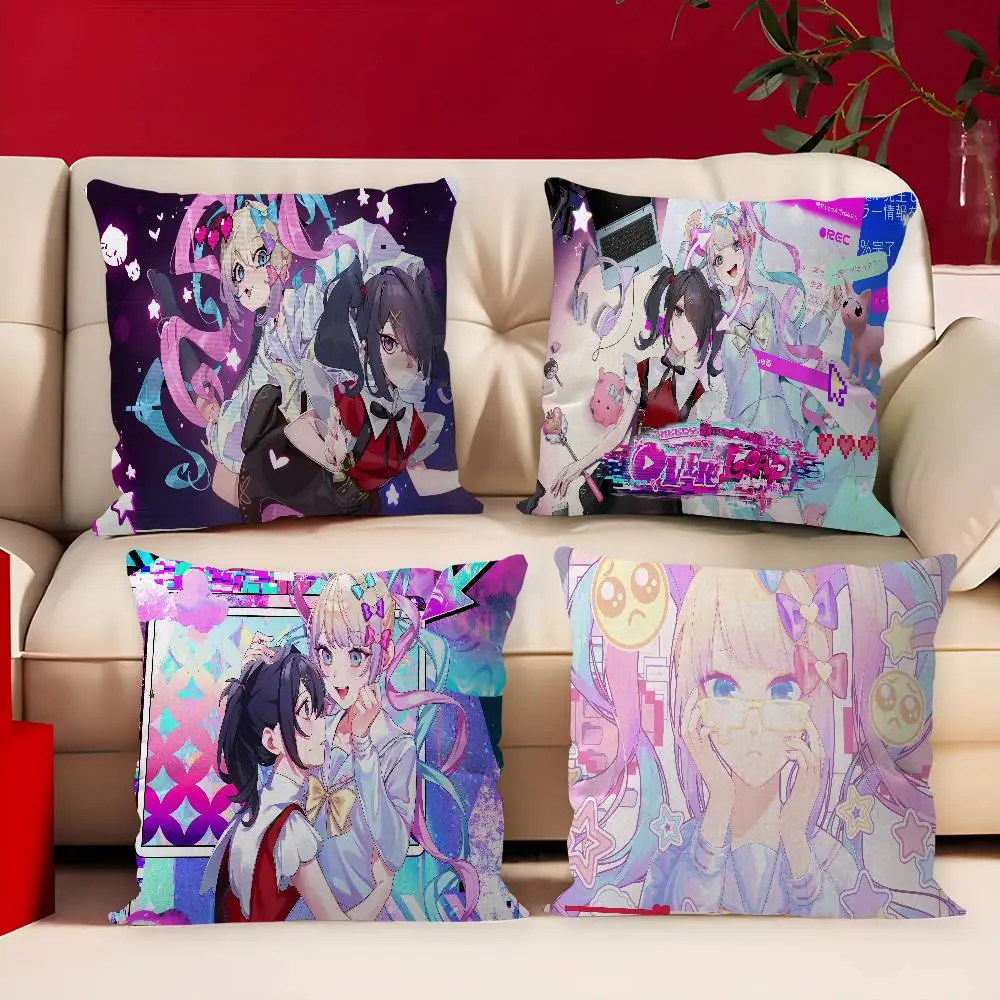 Needy Girl Streamer Overload Anime Pillow Anime Pillow Sofa Bed Head Pillow Cover Cushion Cover 45x45 cm Fashion