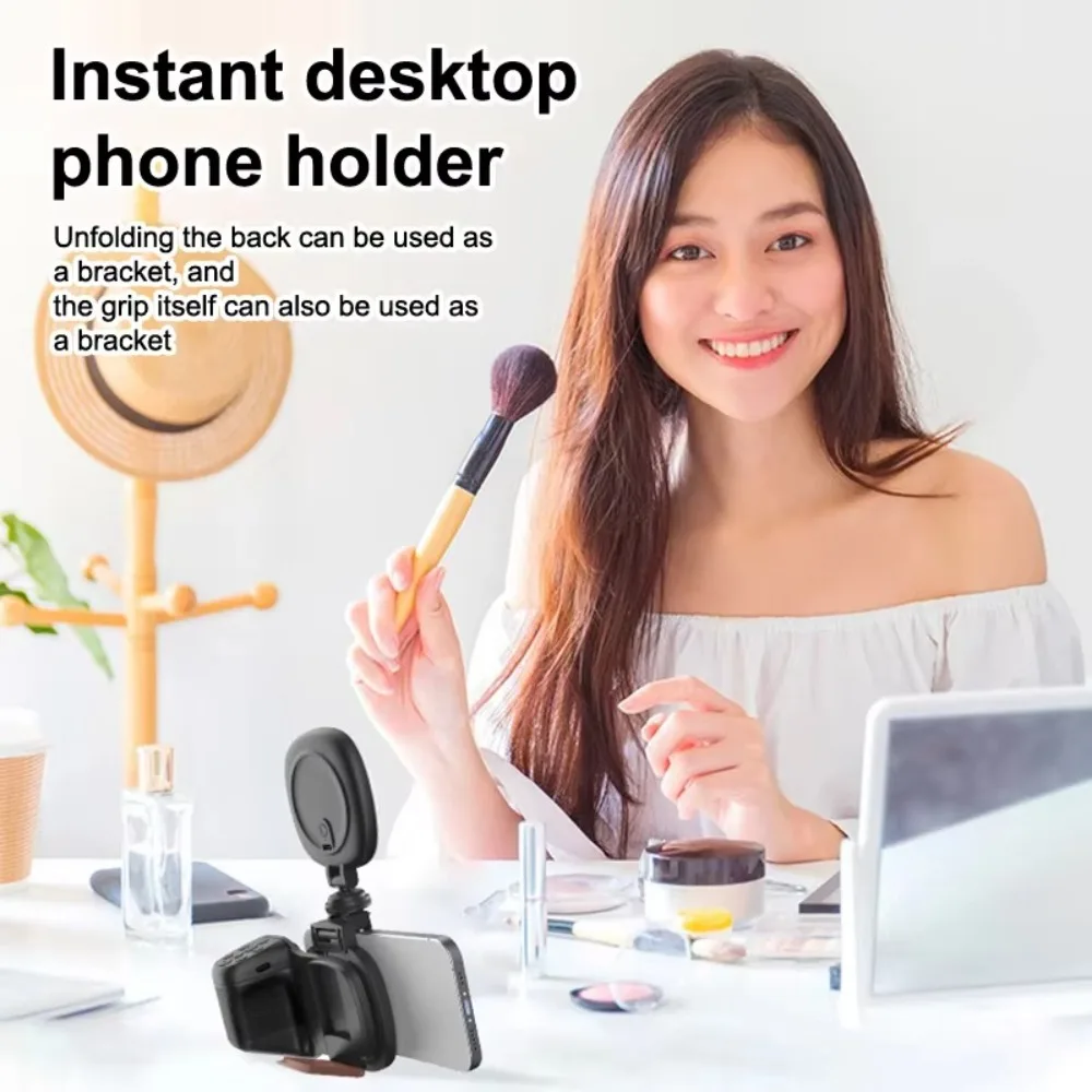 

Phone Bluetooth Handle Stabilizer Handheld Multi-function Vlog Selfie Stabilizer Holder Phone Camera Grip Handle Holder