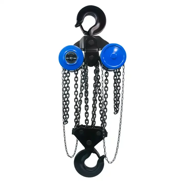 20 Ton Round Hoist G80 Chain Hoist Durable Safety Manual Lifting Tool Hand-powered Steel HSZ Type Key Word Chain Block