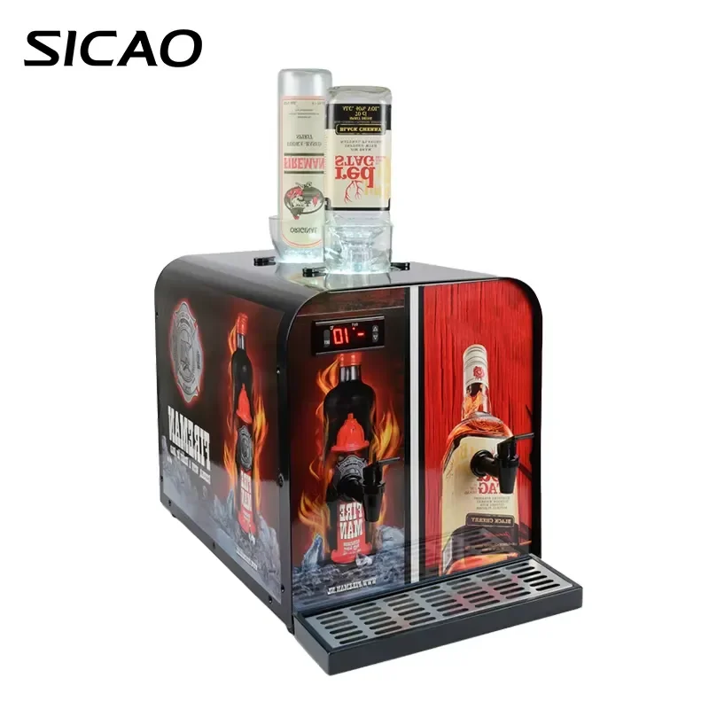 Mini Automatic Tequila Shot Chiller Cold Liquor Dispenser Tap Machine Bar Drink Cooler for Hotel Home Party Bartender Use