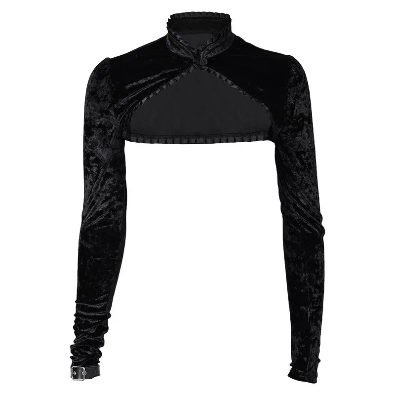 ضبابي تأثيري المخملية شال قصير فيلم ليزا فرانكنشتاين زي تمويه الكبار النساء لعب الأدوار فانتازيا ملابس الإناث هالوين #2