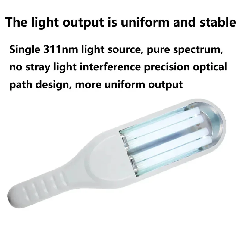 311nm Double Tube Narrow-Band UVB Phototherapy Lamp Ultraviolet Treatment Instrument for Skin Conditions