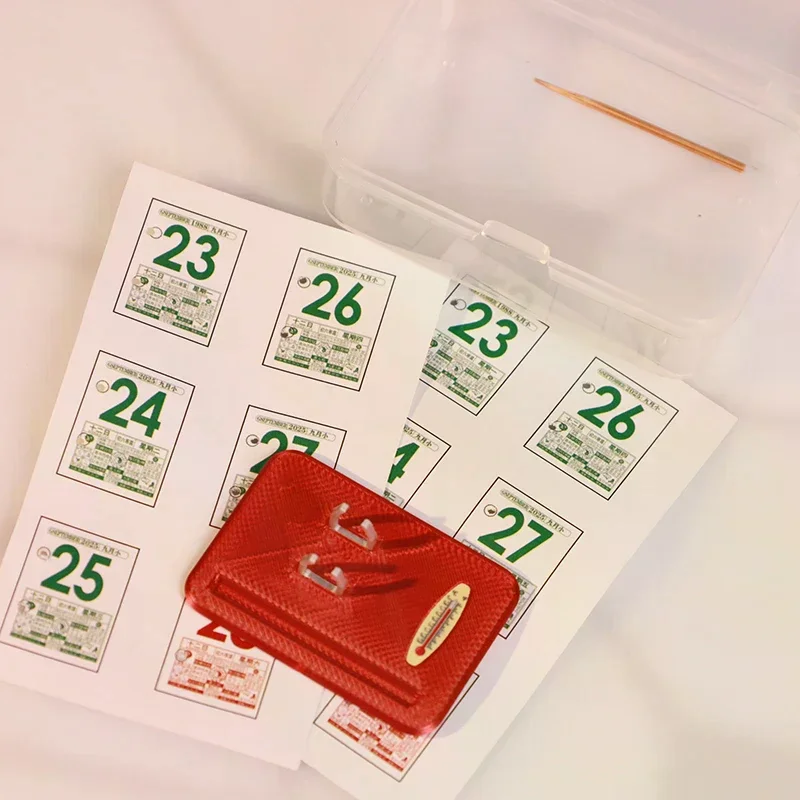 Dollhouse Calendar Scene Model Doll House Furniture Mini Calendar Accessories Miniature Desk Calendar Toy