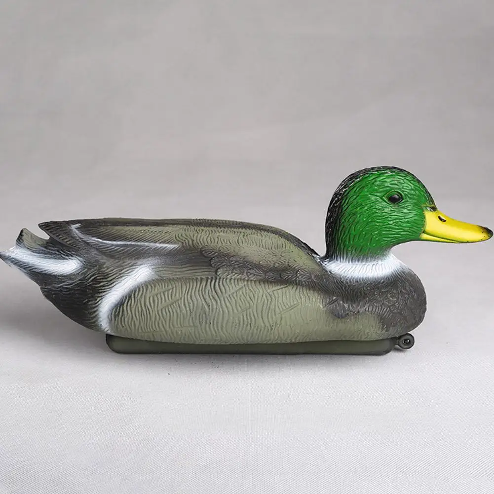 1pc Realistic Plastic Duck Hunting Lure Garden Decoration Floating Head Duck Decoy Outdoor Realistic Duck Lure Garden Decor