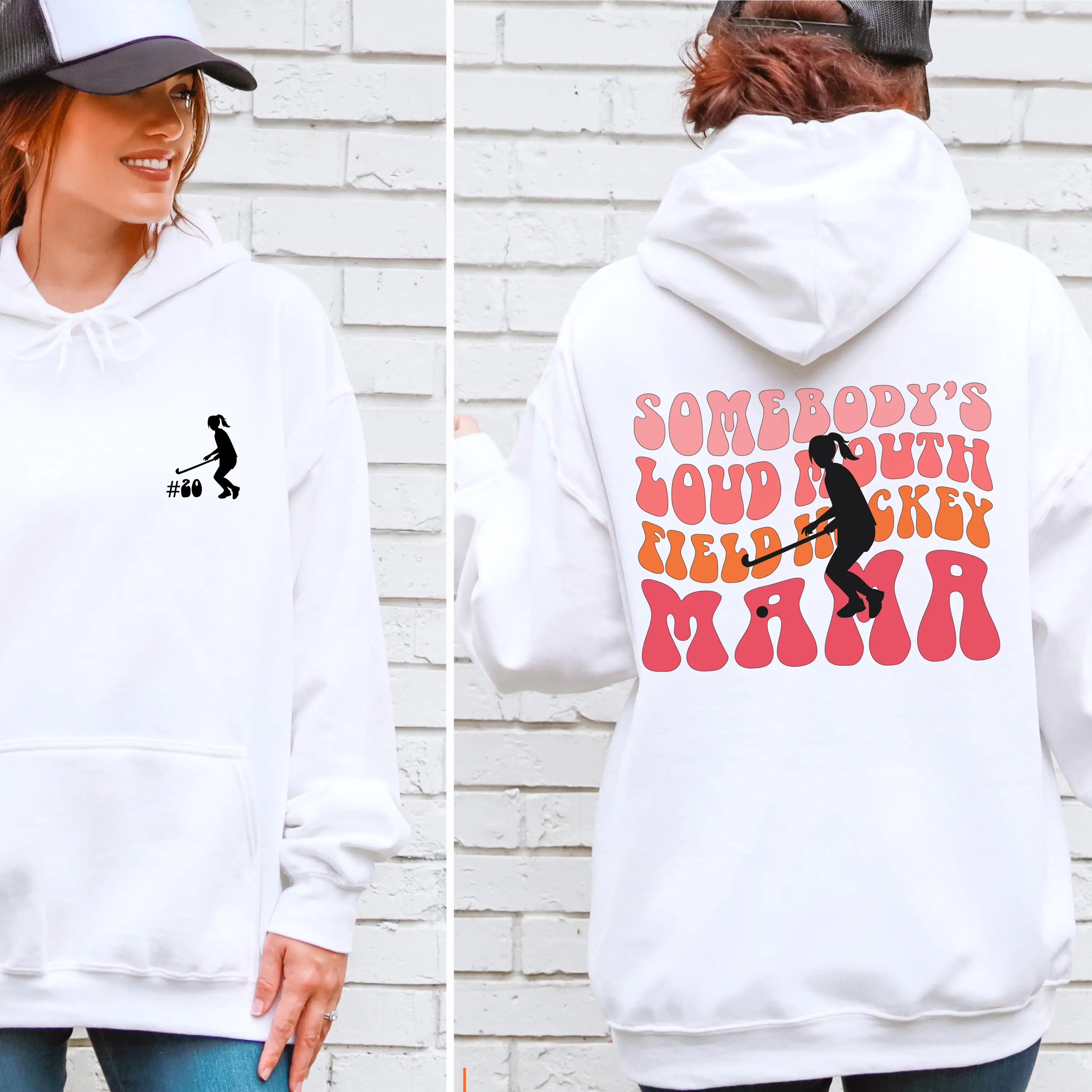 

Hockey Mom Hoodie Men's and Women's Long Sleeve Sweatshirt Pullover Y2k Tops Fashion Casual Autumn and Winter Clothing Hoodies