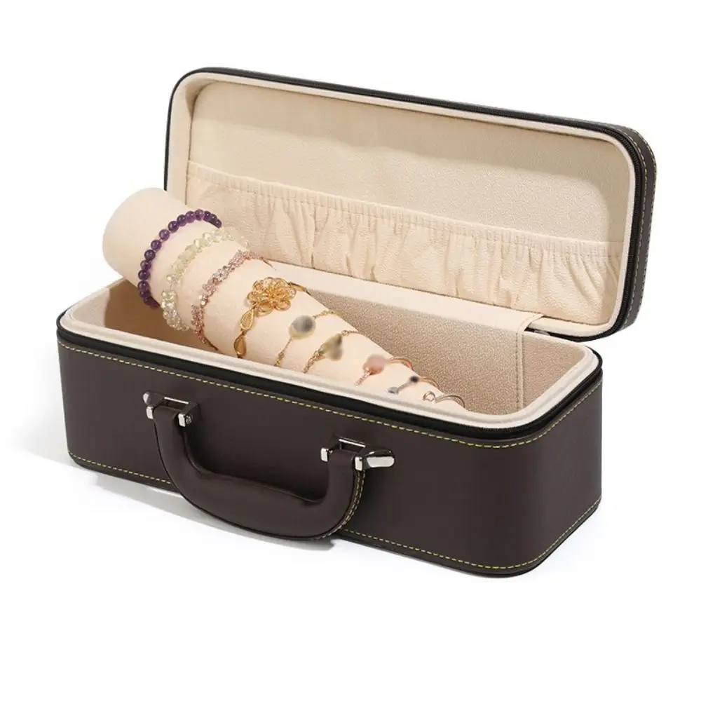 

Vintage Watch Display Box Compact with Handle Wristwatch Holder Durable Thickened Bracelet Storage Boxes Jewelry Accessories