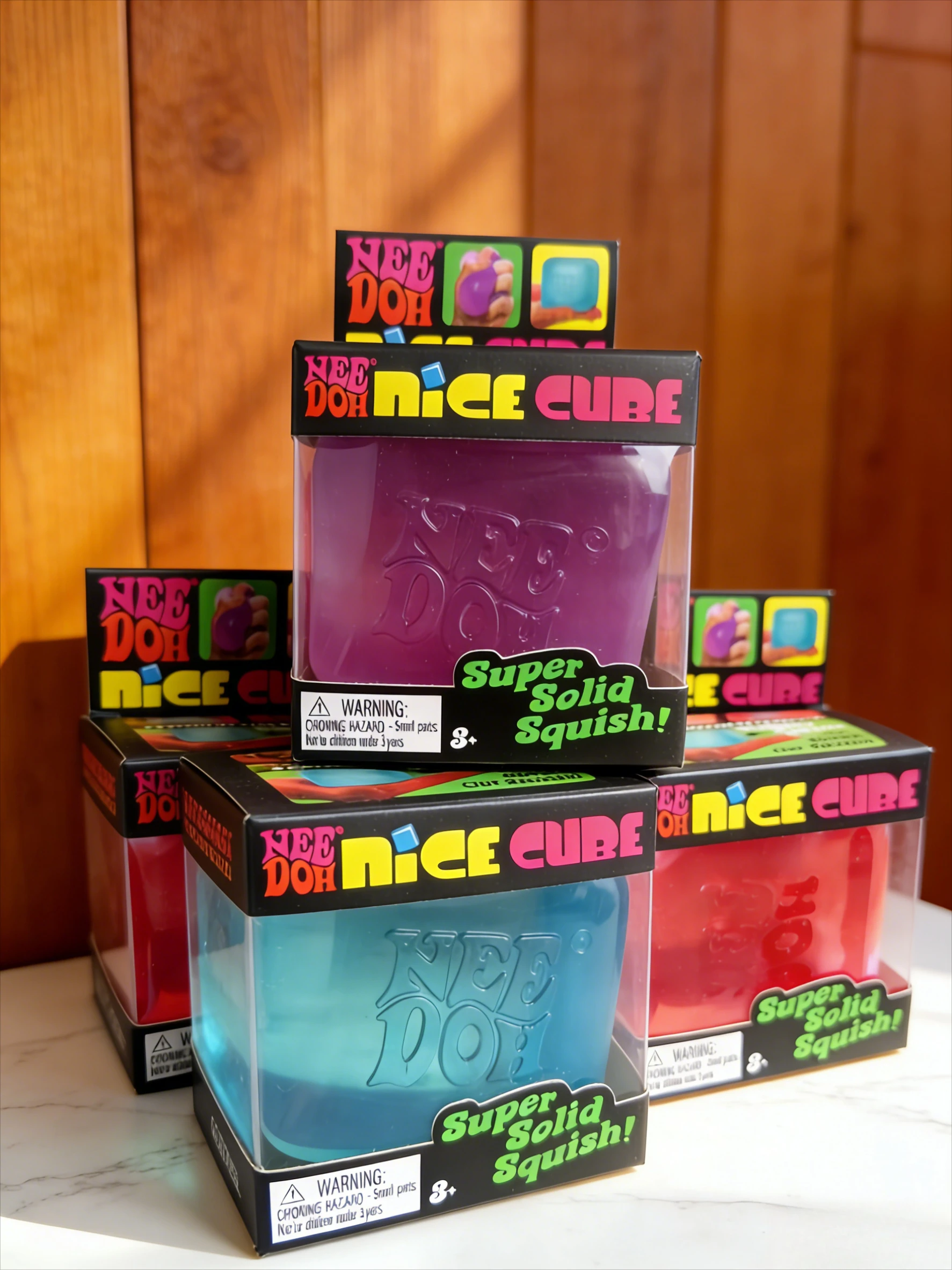 

Сенсорные игрушки Schylling Needoh Nice Cube: антистрессовые блоки, головоломки для снятия стресса, сувениры для детей