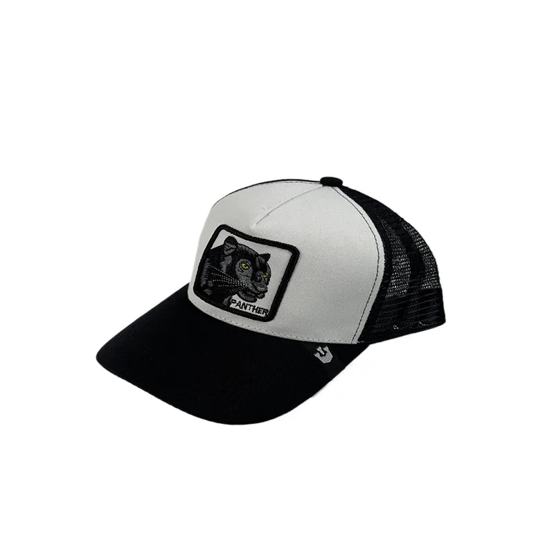 Gorras Trucker Originales Goorin Bros para Hombre, Gorra de Béisbol, Pantera Negra, Suave, Animales, Nueva, Blanca, Invierno