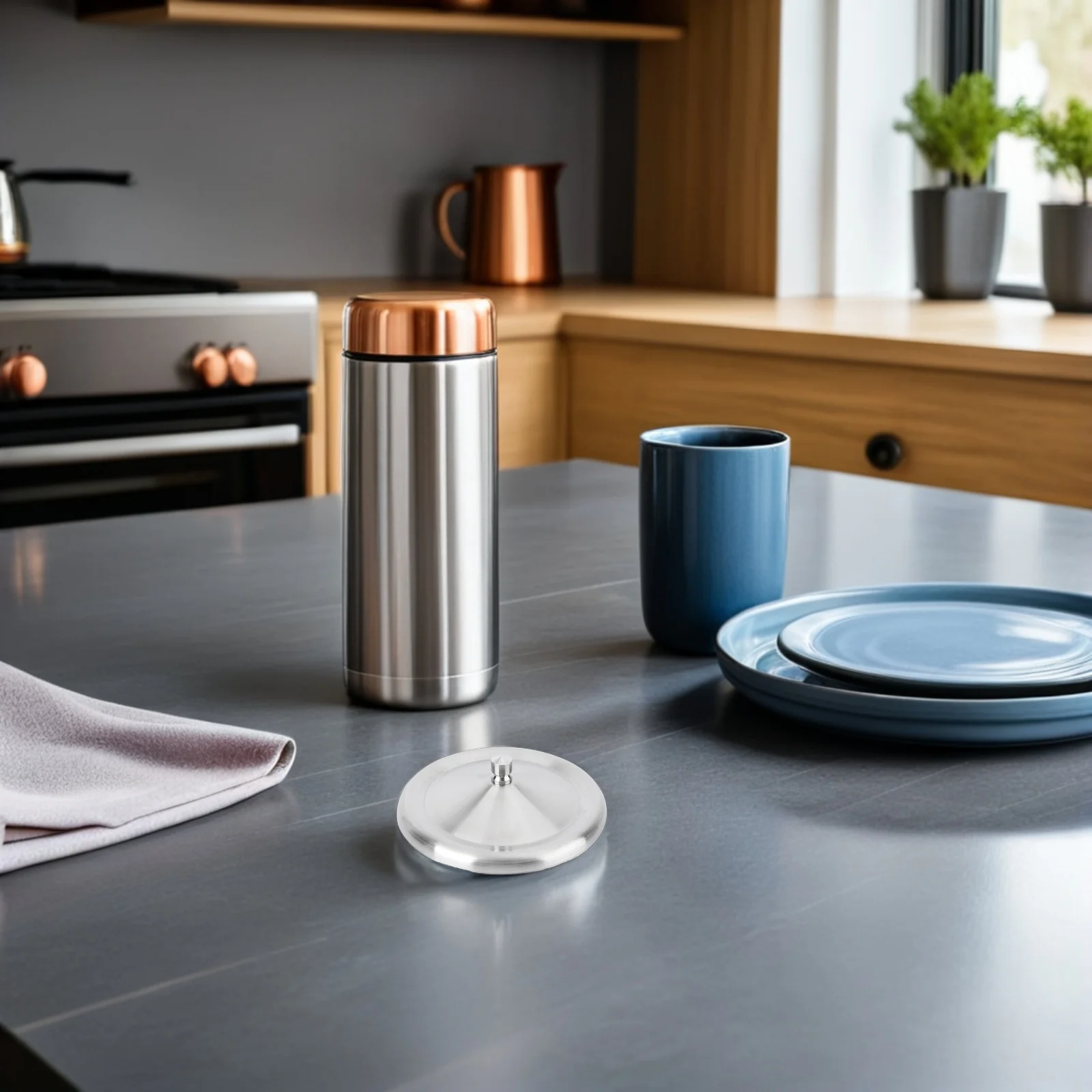 

2 шт., чехлы для чашек с водой из нержавеющей стали, герметичные крышки для кружек, пылезащитные, защищенные от разливов, уплотнительные колпачки, крышка для кружки из нержавеющей стали