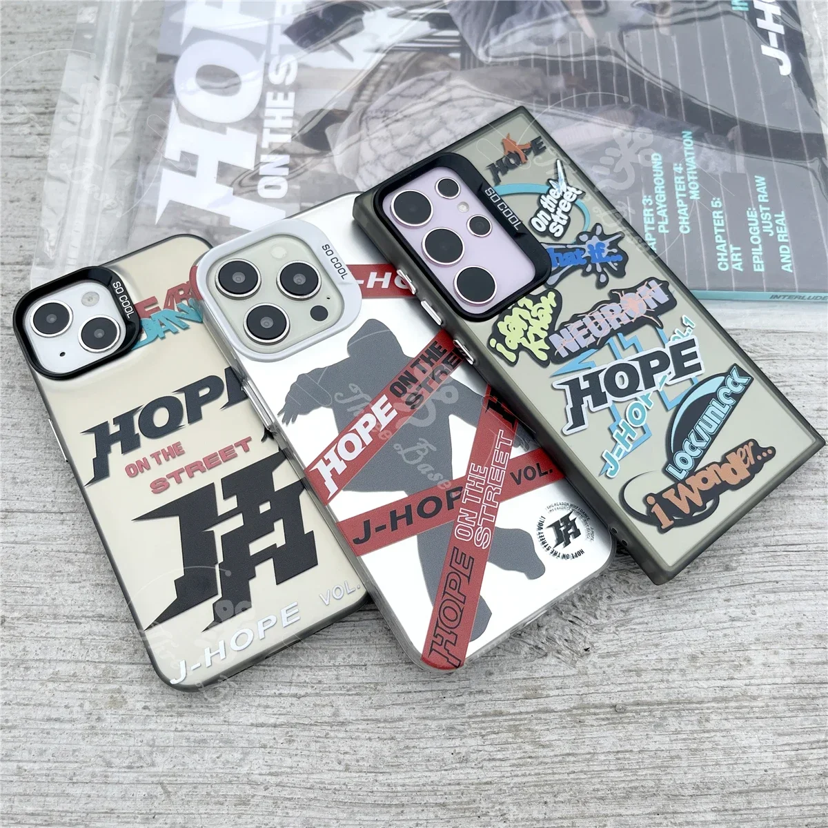 JHOPE OnTheStreet Phone Cover For Samsung galaxy S series, A series, note series,  A53 A54 A14 A13 S23+ S23ULTRA S22PLUS S20FE